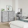 vidaXL Storage Cabinets 2 pcs Concrete Grey 60 x 48 x 105 cm