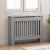 vidaXL Radiator Cover Grey Sonoma 112 x 19 x 81.5 cm Engineered Wood