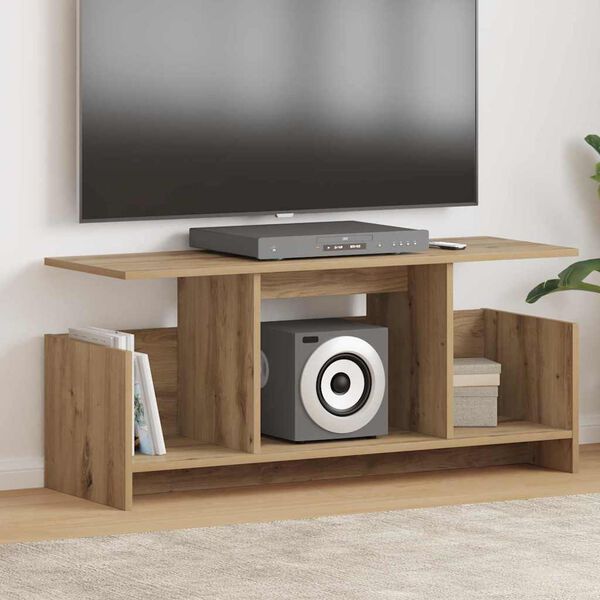 vidaXL TV Stand Artisan Oak 102 x 35 x 45 cm Engineered Wood
