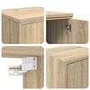 vidaXL Garage Cabinets 6 pcs Sonoma Oak Engineered Wood