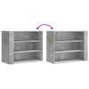 vidaXL Wall Cabinet Concrete Grey 75x35x60 cm Engineered Wood
