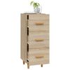 vidaXL Sideboard Sonoma Oak 34.5x34x90 cm Engineered Wood