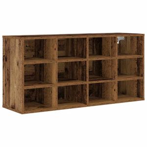 vidaXL Shoe Cabinet 103 x 30 x 51 cm Engineered Wood Old Wood