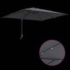 vidaXL Garden Parasol Anthracite 248.5 x 247.5 x 160 cm Fabric
