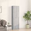 vidaXL Wardrobe with Door Grey Sonoma 55 x 25 x 189 cm Engineered Wood