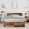 vidaXL Bed Frame Old Wood 193 x 125 x 70 cm Engineered Wood