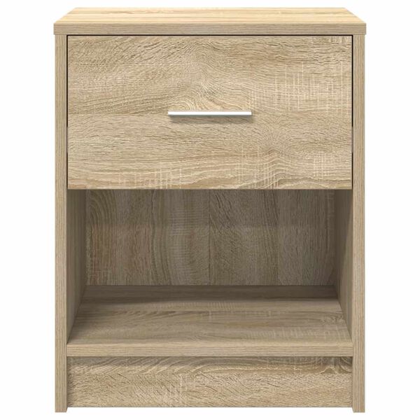 vidaXL Bedside Cabinets 2 pcs with Drawer Sonoma Oak 40x34x50 cm