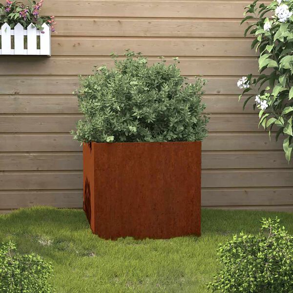 vidaXL Planter 49x47x46 cm Corten Steel