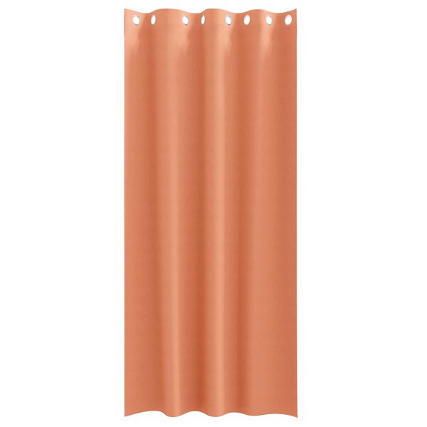 vidaXL Curtains with Curtains 2 pcs Terracotta 260 x 140 cm Polyester