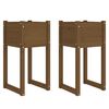 vidaXL Planters 2 pcs Honey Brown 40x40x81 cm Solid Wood Pine