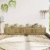 vidaXL Garden Planters 2 pcs Impregnated Wood Pine