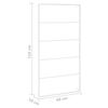 vidaXL Towel Rack White 60x10x116 cm Steel
