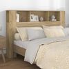 vidaXL Headboard Cabinet Sonoma Oak 160x18.5x104.5 cm