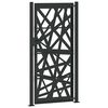 vidaXL Garden Gate Black 100x200 cm Steel Light Design