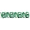 vidaXL Pallet Cushion Green Leaf Pattern 180 x 40 x 8 cm Oxford Fabric