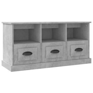 vidaXL TV Cabinet Concrete Grey 100x35x50 cm Engineered Wood