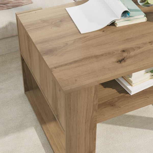 vidaXL Coffee Table Artisan Oak 66 x 53 x 45 cm Engineered Wood