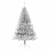vidaXL Artificial Pre-lit Christmas Tree Silver 150 cm PET