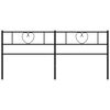 vidaXL Metal Replace Headboard Black 193 cm