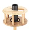Esschert Design Bird Table with Silo and Round Roof Black