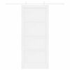 vidaXL Sliding Door White 86 x 198.5 cm Solid Pine Wood
