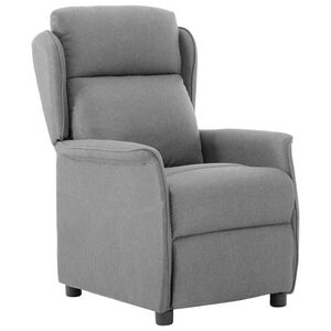 vidaXL Recliner Chair Light grey 67.5 x 93.5 x 101.5 cm Fabric