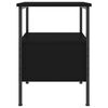 vidaXL Bedside Cabinet Black 34x36x50 cm Engineered Wood