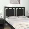 vidaXL Bed Headboard Black 125.5x4x100 cm Solid Pine Wood