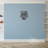 Homemania Wall Decoration Words 65x70 cm Steel Black