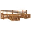 vidaXL Outdoor Sofa Set 6 pcs Natural Solid Acacia Wood