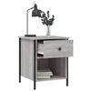 vidaXL Bedside Cabinet Grey Sonoma 40x42x50 cm Engineered Wood