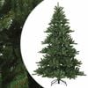 vidaXL Artificial Hinged Christmas Tree Green 240 cm PVC, steel