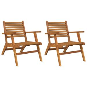 vidaXL Garden Chair | Brown | Solid acacia wood | Standard | Durable