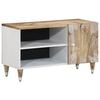 vidaXL TV Cabinet 80x31,5x46 cm Solid Wood Mango