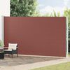 vidaXL Patio Retractable Side Awning 220x600 cm Brown