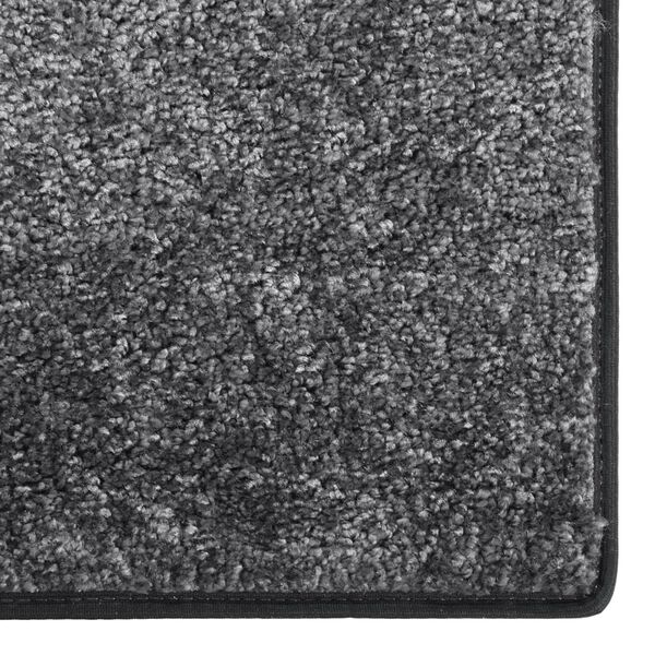 vidaXL Soft Pile Rug Anti-slip 115x170 cm Grey