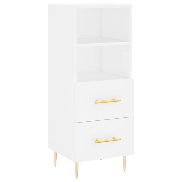 vidaXL Sideboard White 34.5x34x90 cm Engineered Wood