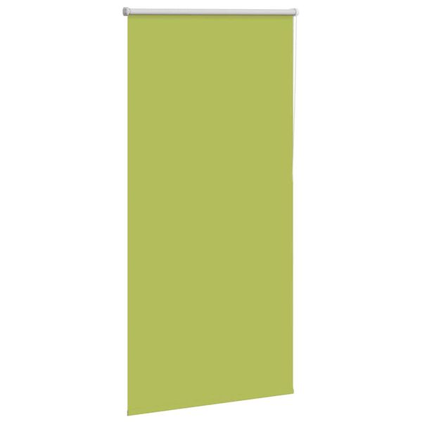 vidaXL Roller Blind Blackout Leaves Green 75x175 cm Fabric Width 70.7 cm Polyester