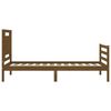 vidaXL Bed Frame without Mattress Honey Brown Single Solid Wood