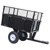 vidaXL Tipping Trailer | Black | Steel | One Size | Collapsible