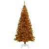 vidaXL Artificial Christmas Tree with Stand Gold 240 cm PET