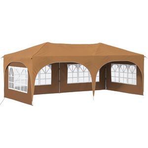 vidaXL Pop-up Party Tent 575 x 288 x 245 cm Beige Oxford Fabric
