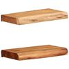 vidaXL Wall Shelves 2 pcs 30x20x3,5 cm Solid Wood Acacia