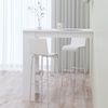 vidaXL Wall Bar Table High Gloss White 102x45x103.5 cm Engineered Wood