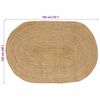 vidaXL Area Rugs Oval Natural 122 x 183 cm Jute
