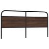 vidaXL Replace Headboard Brown Oak 180 cm Steel and Engineered Wood