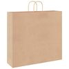 vidaXL Paper Bags 50 pcs with Handles Brown 54x15x49 cm