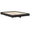 vidaXL Bed Frame No Mattress Black 140x200 cm Engineered Wood