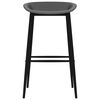 vidaXL 7 Piece Bar Set Black and Grey
