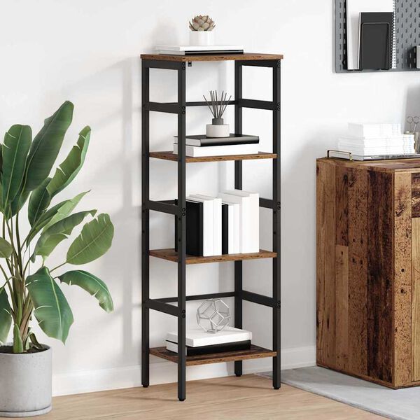 vidaXL Bookshelf Old Wood 40 x 29.5 x 115 cm Engineered Wood